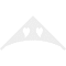 Ekena Millwork Pitch Winston Architectural Grade PVC Gable Pediment, 60"W x 30"H x 1"P (12/12) GPP060X030X100WIN - alternate 4